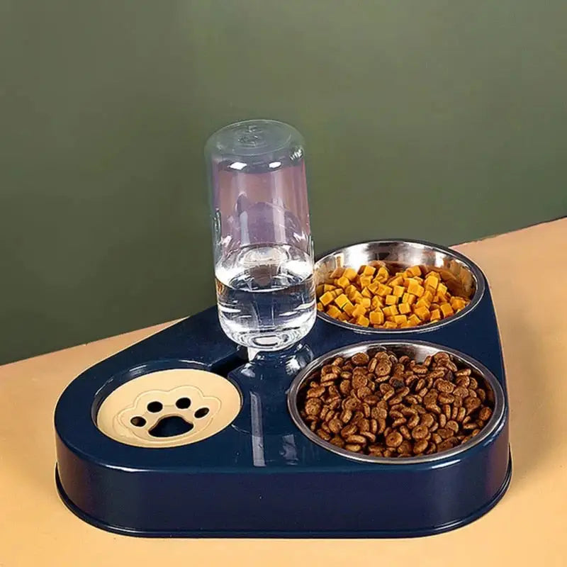 Cuenco 3-en-1 para Mascotas con Alimentador Automático
