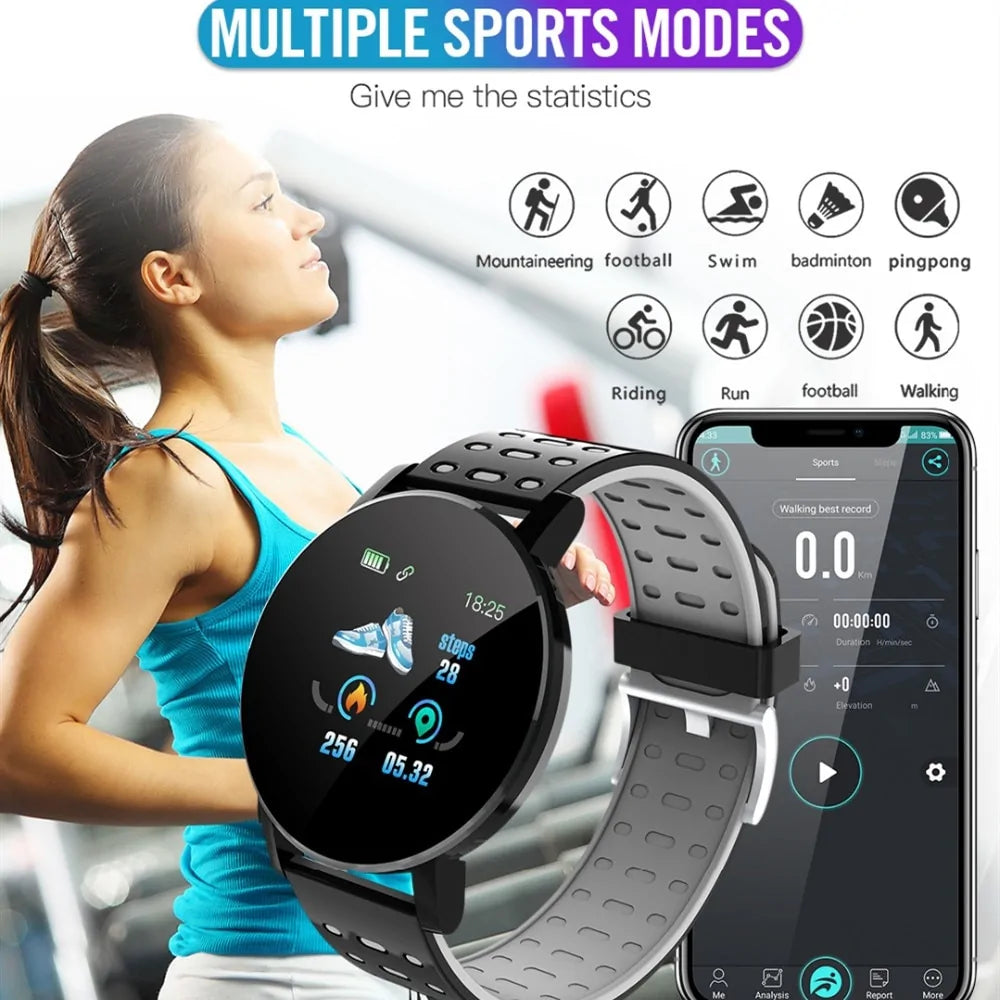 Reloj Inteligente Bluetooth 2025 con Monitoreo de Presión Arterial para Smartphones Android iOS