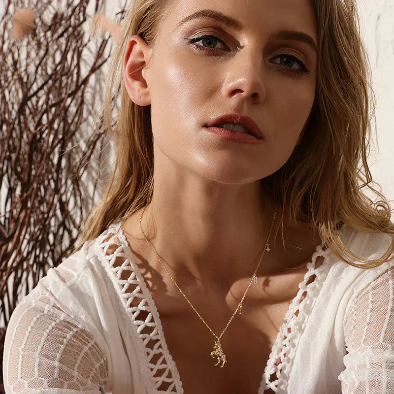 Collar de Lágrimas de Unicornio para Mujer - Diseño Moderno
