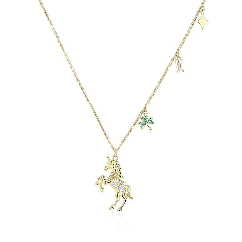 Collar de Lágrimas de Unicornio para Mujer - Diseño Moderno