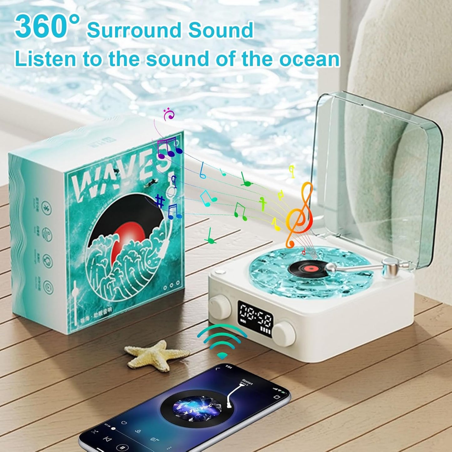Reproductor de Vinilo Wave