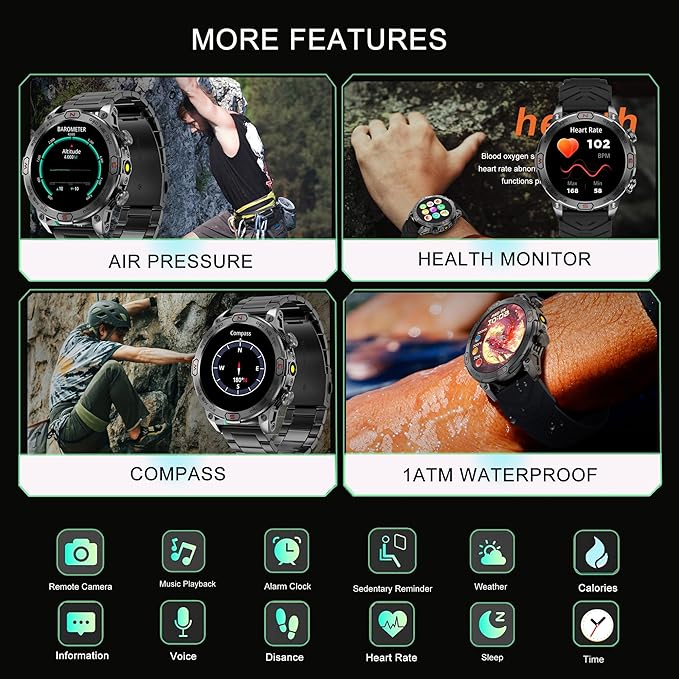 Reloj Inteligente Hombre Smart Watch Deportivo Amoled Screen