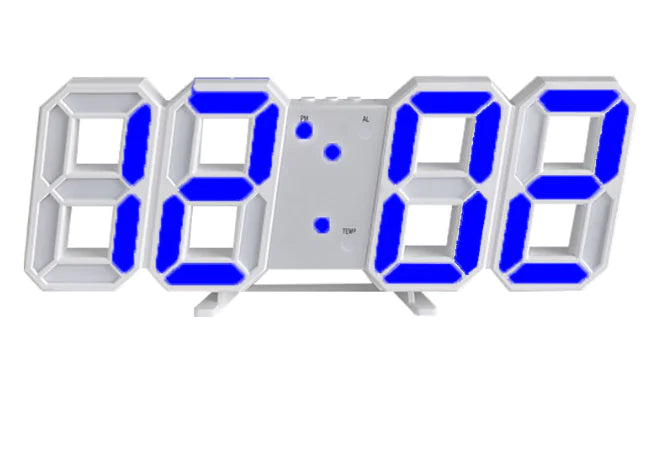 Reloj de Pared LED Simple con Alarma