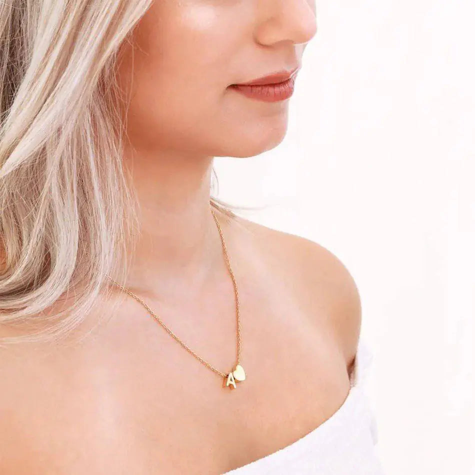 Collar Inicial Corazón Personalizado
