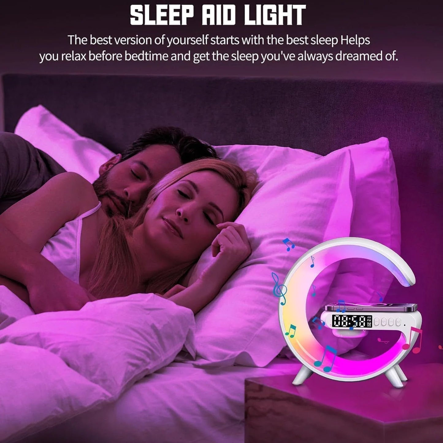Lámpara Nocturna 3 en 1 con Forma de G Smart