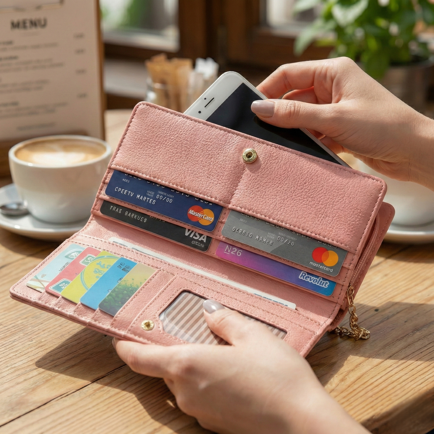 Cartera de Mujer con Encaje y Diseño de Gato