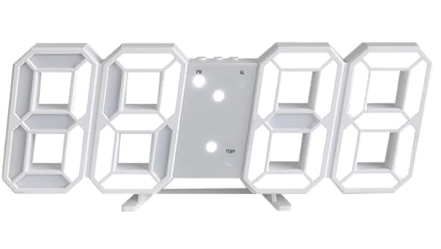 Reloj de Pared LED Simple con Alarma