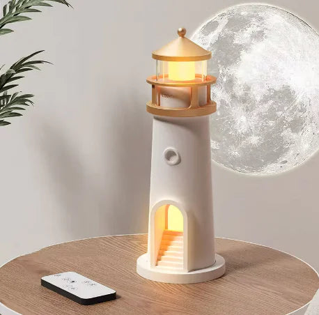 Luz Nocturna de Faro a la Luz de la Luna