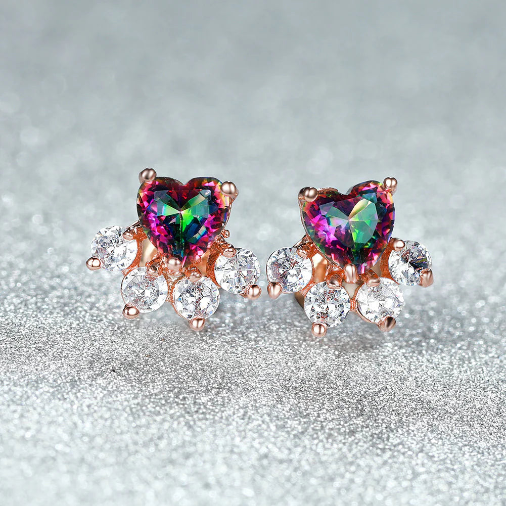 Pendientes de Huella de Pata de Gato Chapados en Oro de 18K (Un Par)