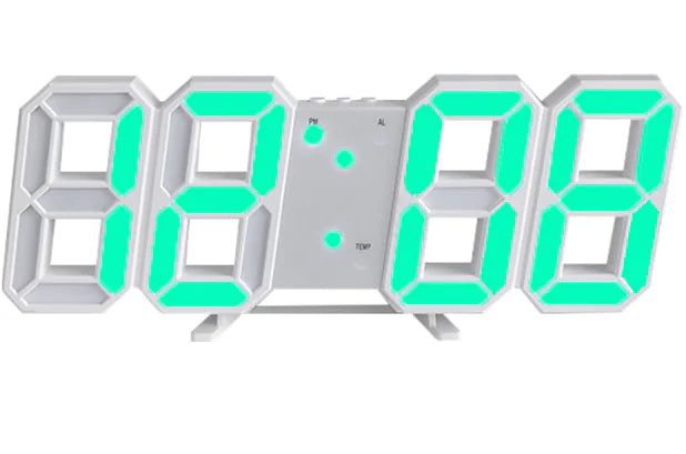Reloj de Pared LED Simple con Alarma