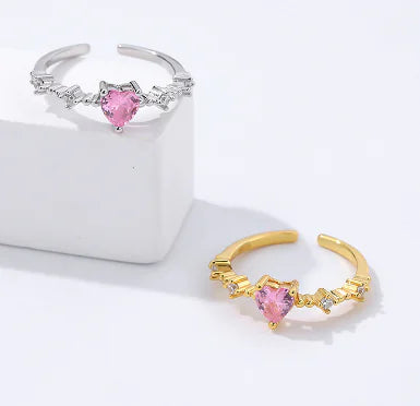 Anillo de Amor de Zirconia en Plata de Ley para Mujer