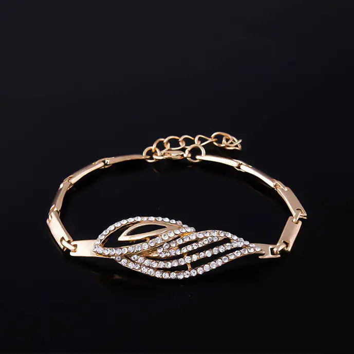 Conjunto de Joyería Nupcial India en Oro