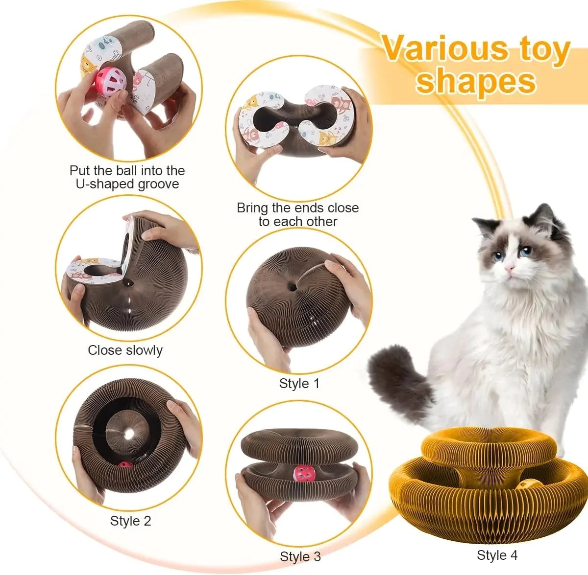 Juguete Mágico para Gatos Organ Cat Toy Scratcher