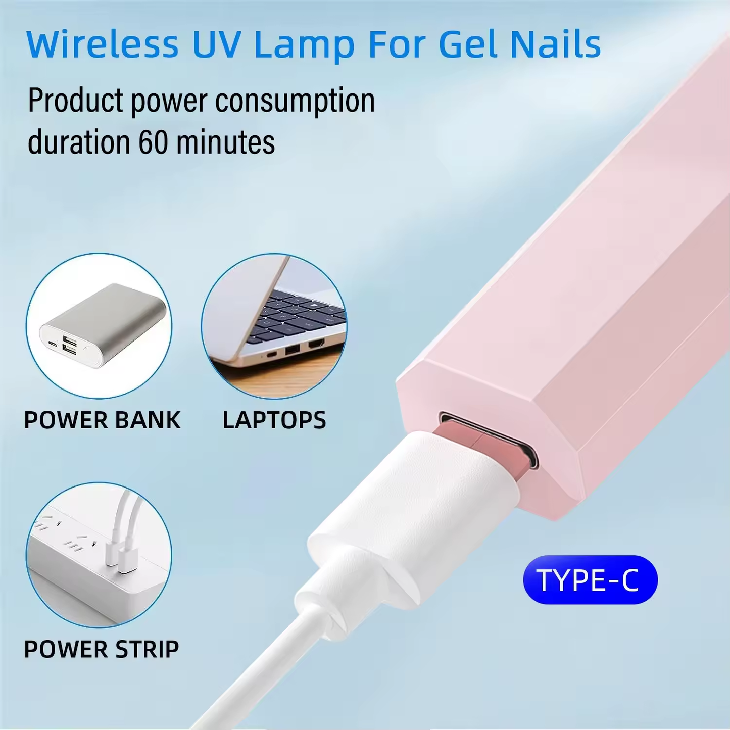 Mini Lámpara LED UV Portátil para Uñas