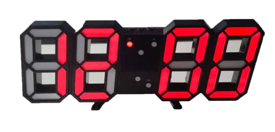 Reloj de Pared LED Simple con Alarma