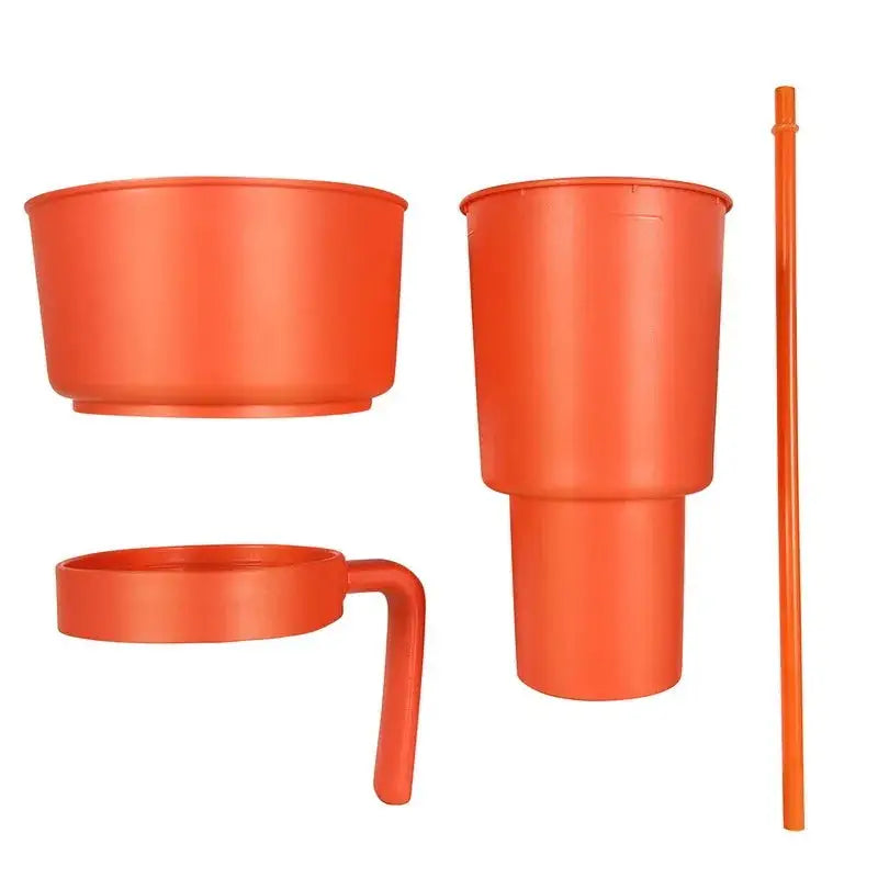 Vaso para Aperitivos 2 en 1 con Compartimento para Snacks y Bebida