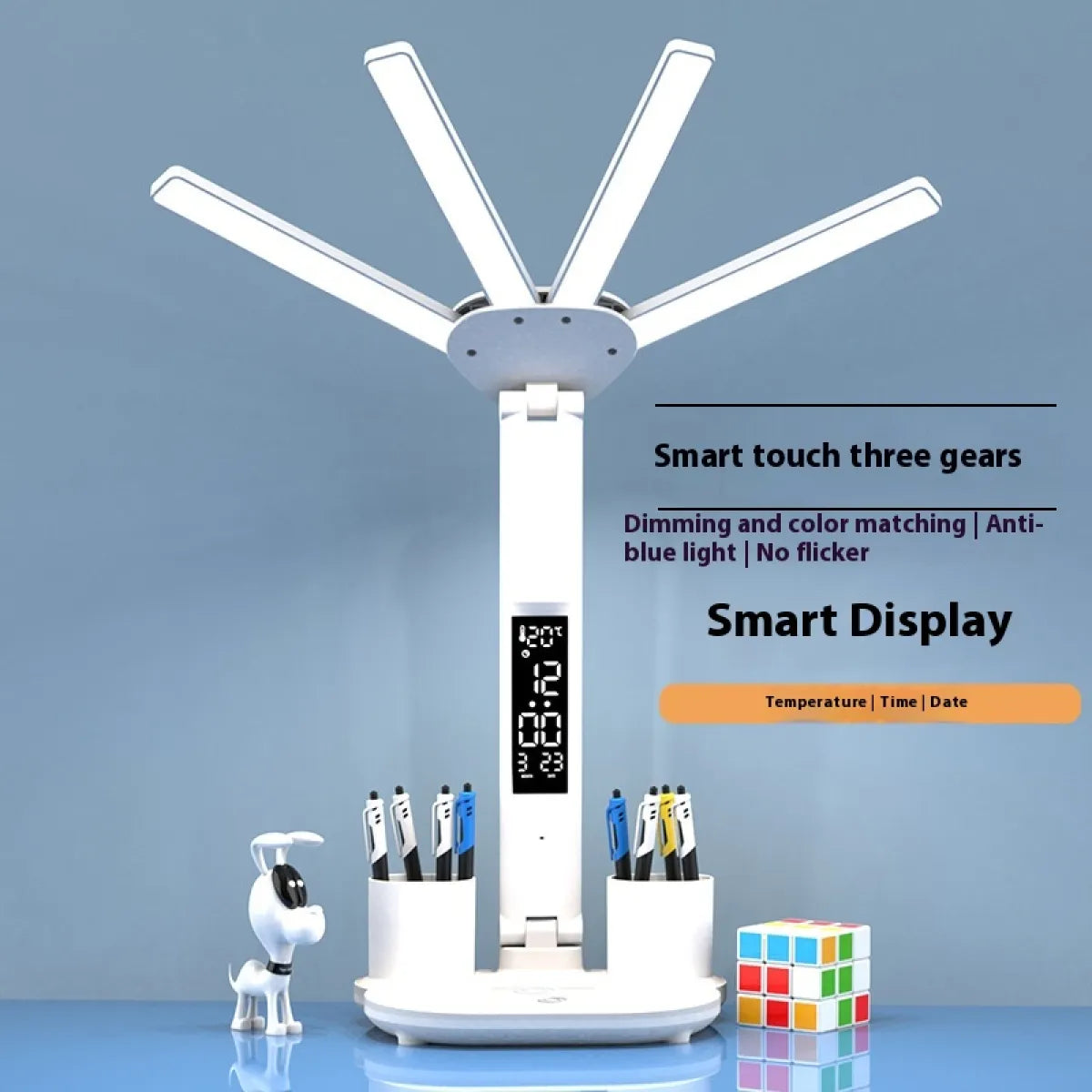 Lámpara de Mesa LED Multifunción 3en1