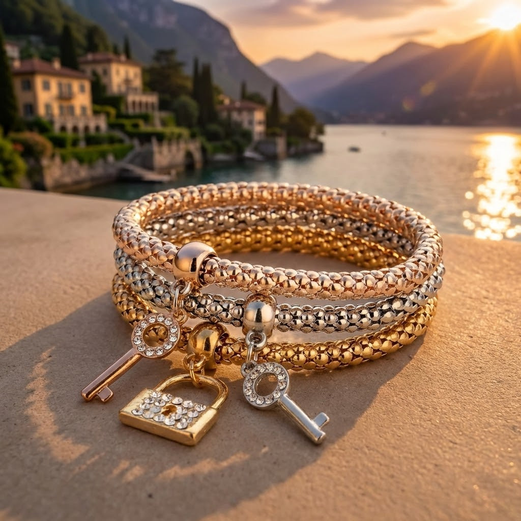 Pulsera Talismán Tri-Tone Milano Edition