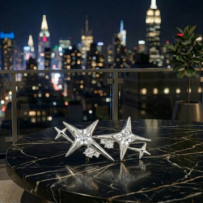 Aretes Manhattan Starburst Drop