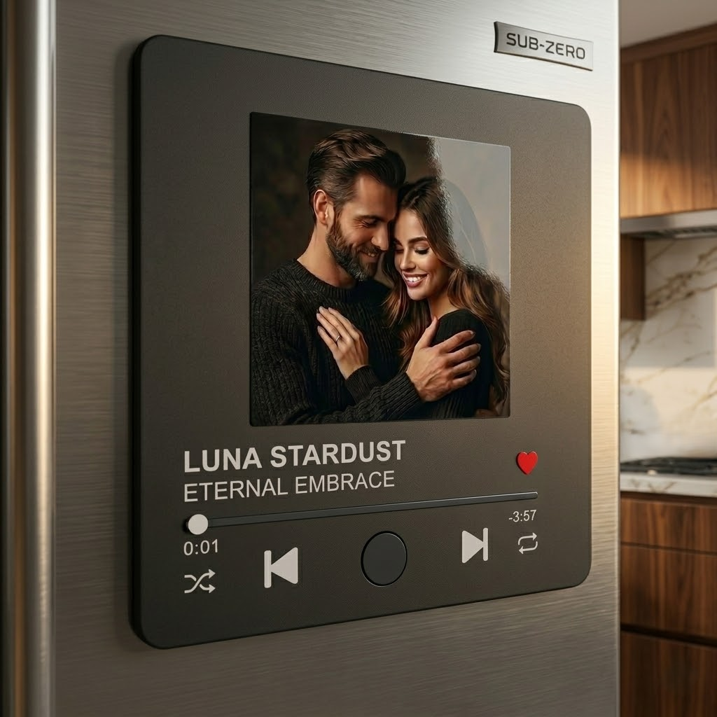 Imán de refrigerador EternalHeart™ Graphite Edition