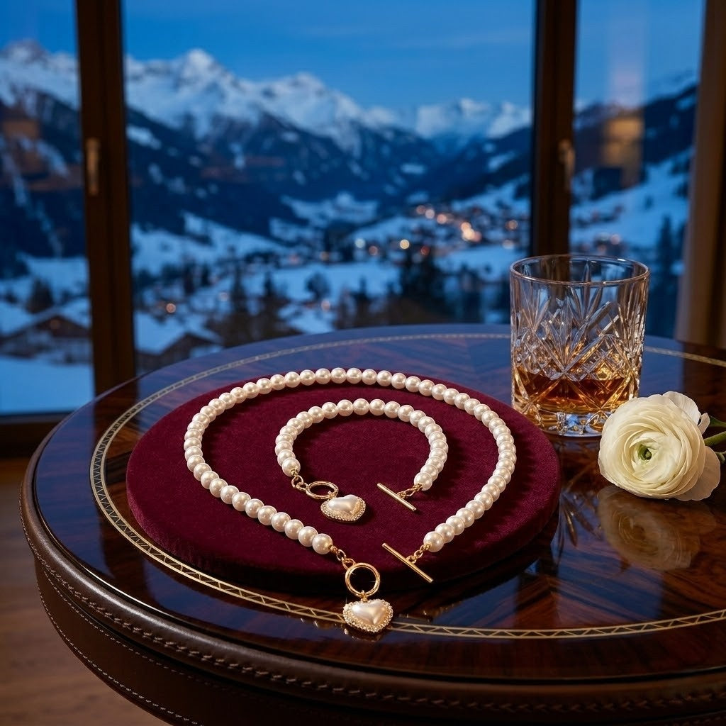 Conjunto Urban Pearl & Heart "Eternal Grace"