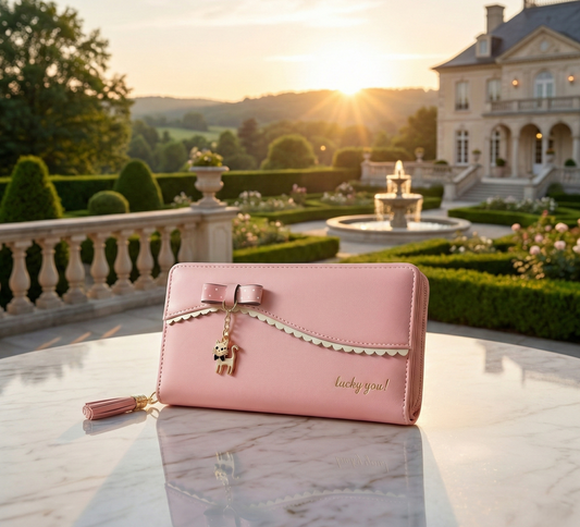 Cartera de Mujer con Encaje y Diseño de Gato