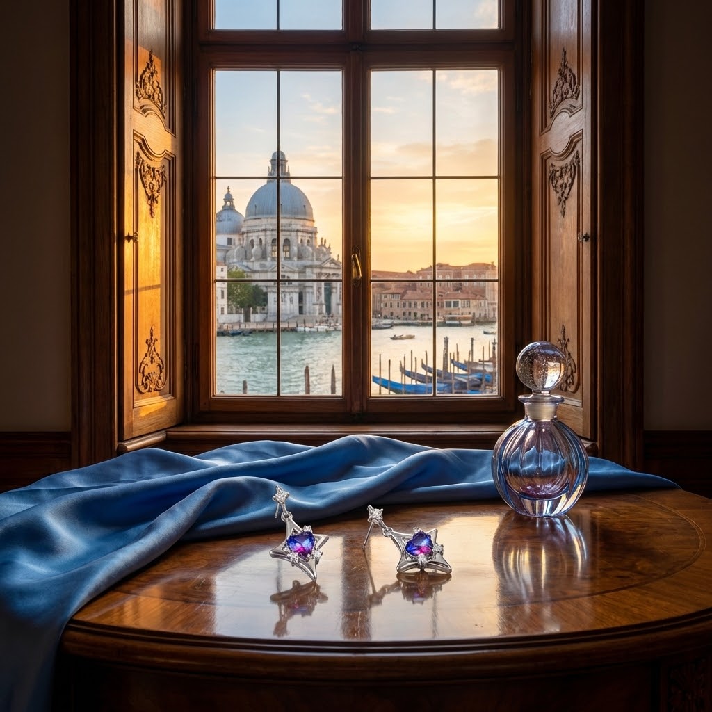 Pendientes Stellar Venice Midnight Mystery