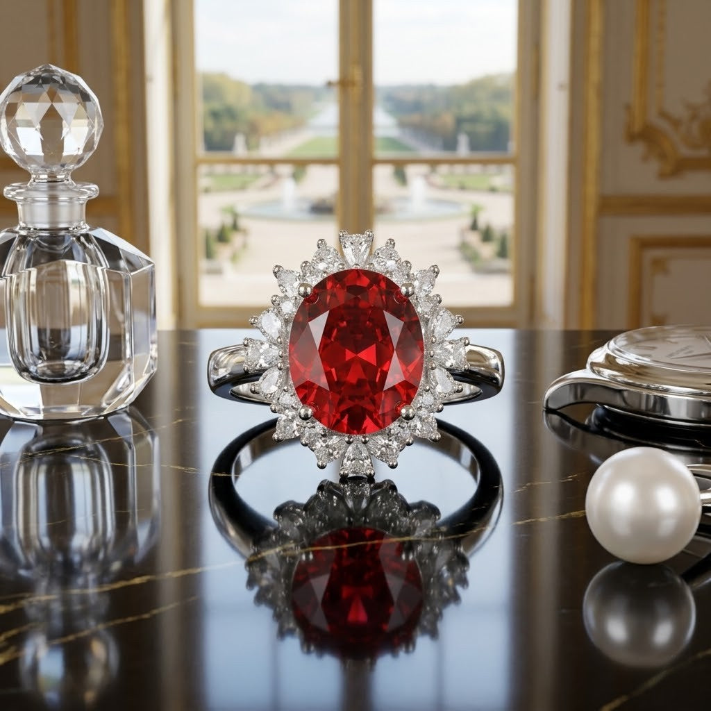 Anillo Vintage Halo Royal Châteaux