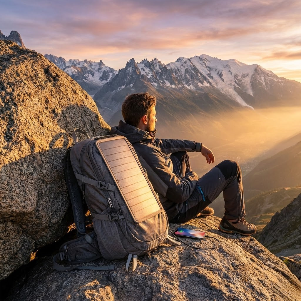 Mochila Solar Nova Summit para Senderismo con Carga Ilimitada