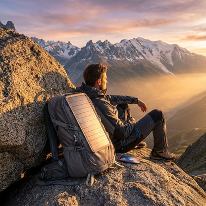 Mochila Solar Nova Summit para Senderismo con Carga Ilimitada