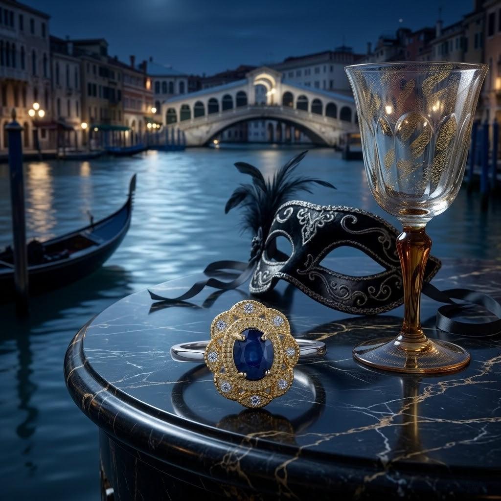 Anillo Royal Sapphire Notte Veneziana Exclusive