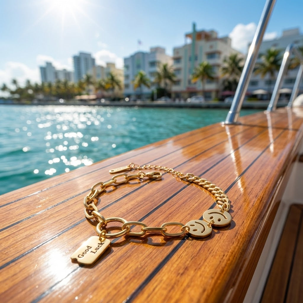 Pulsera Infinity Luck 18K Miami Edition