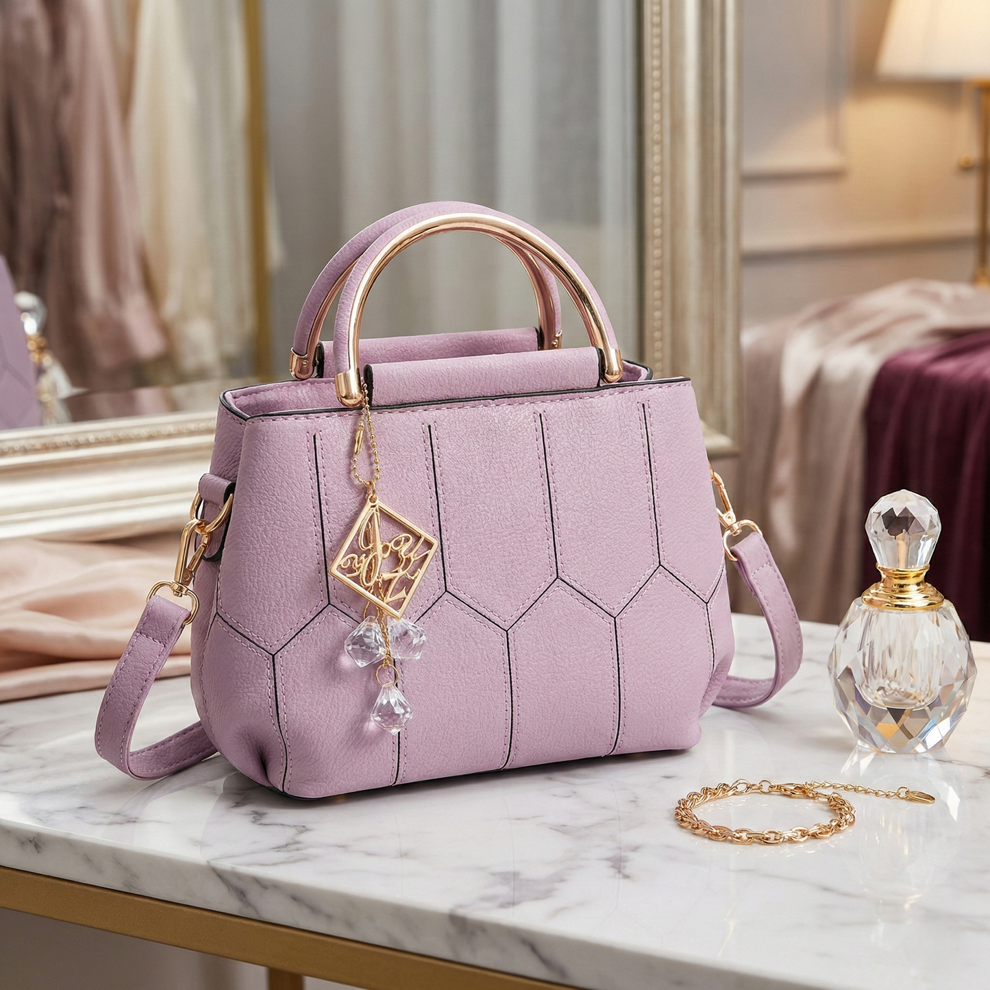 Bolso de Hombro Bordado para Mujer Moda 2026