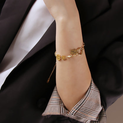 Pulsera Infinito Bañada en Oro de 18K