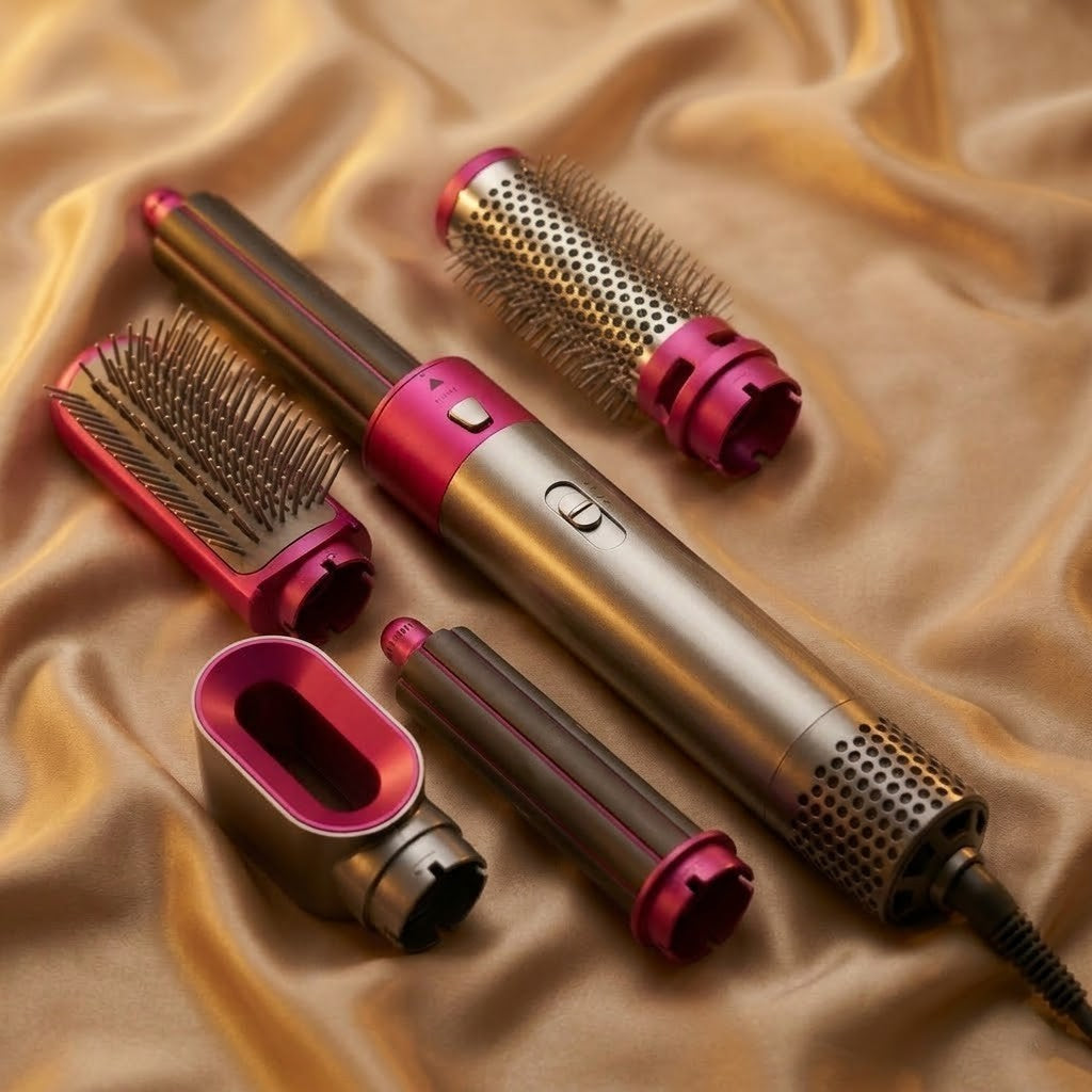 Plancha Profesional 5 en 1 AuraSilk Pro Edition