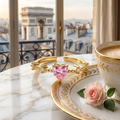 Anillo Pink Heart Élysée Heritage