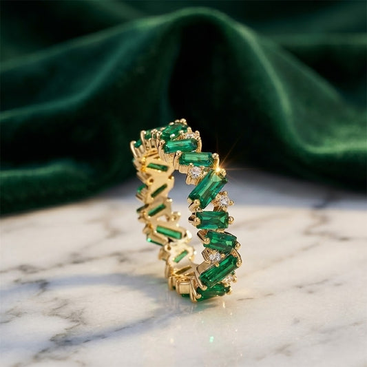 Anillo Eternity Esmerald