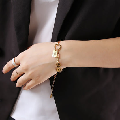 Pulsera Infinito Bañada en Oro de 18K