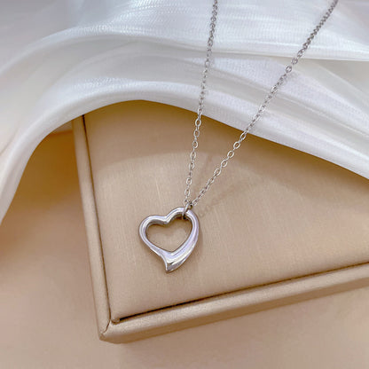 Collar de Corazón Chapado en Oro de 18K