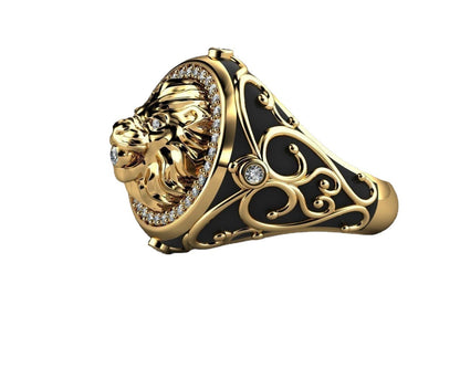 Anillo León Sovereign Unisex de Brillo Radiante