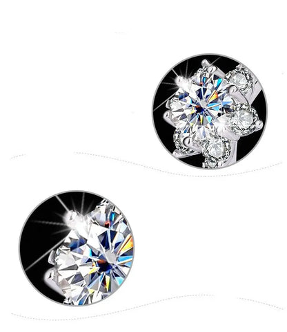 Anillo Eternal Sparkle Moissanita Genuina y Plata de Ley S925