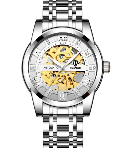 Reloj Mecánico Automático Estiloso para Hombre TEVISE