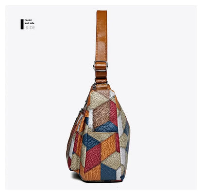 Bolso Color Glamour para Mujer con Diseño Retro y Espacio Inteligente