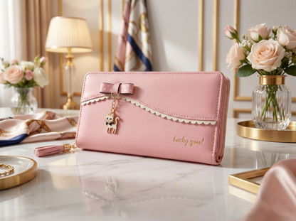 Cartera de Mujer con Encaje y Diseño de Gato