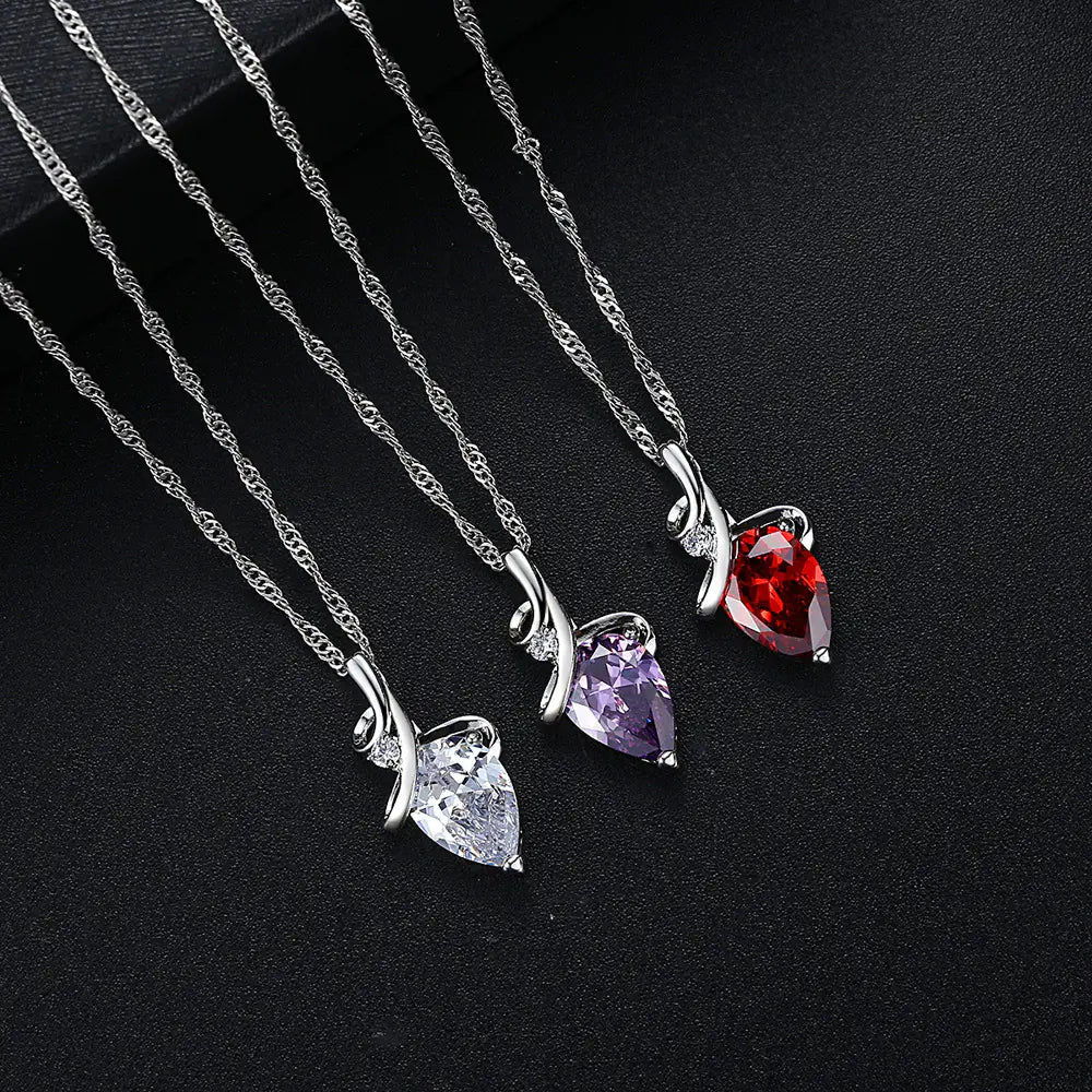 Colgante de Cristal Diamante para Mujer
