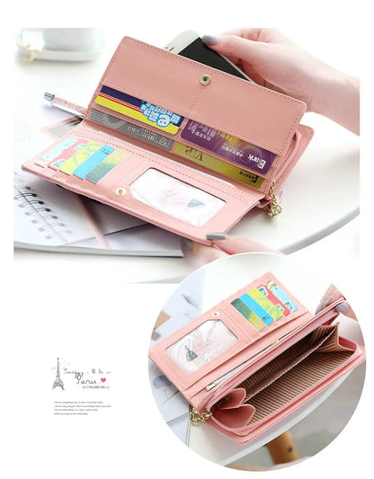 Cartera de Mujer, Diseño de Gato con Encaje en Dibujos Animados