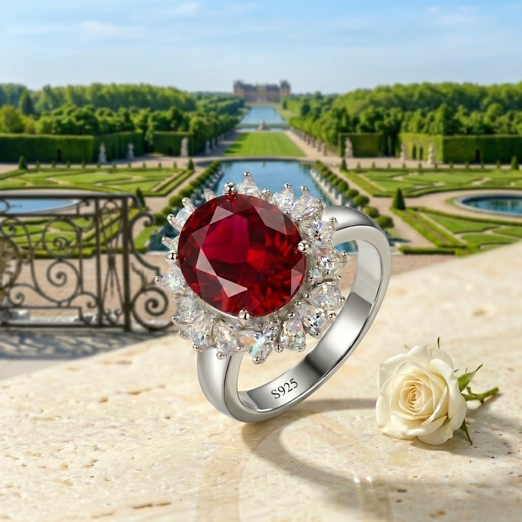 Anillo Vintage Halo Royal Châteaux