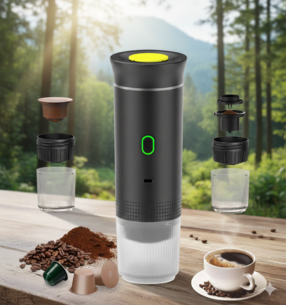 Cafetera Espresso Multicápsulas 3 en 1 Portátil