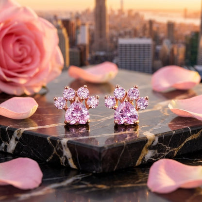 Pendientes Cat Essence 18K y Gemas de Colección