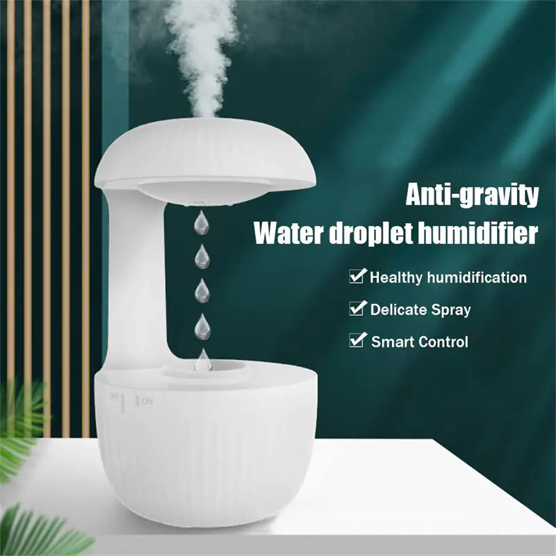 Humidificador de Aire Anti-gravedad Levitando Gotas de Agua Creador de Niebla Fresca